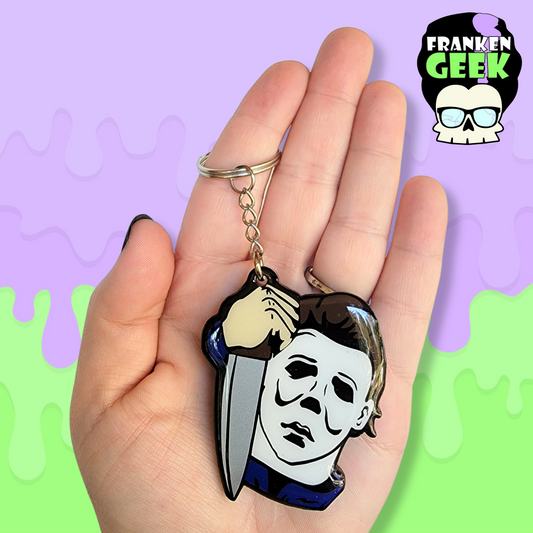 Halloween Slasher Boi Acrylic and Resin Horror Keychain Bag Charm