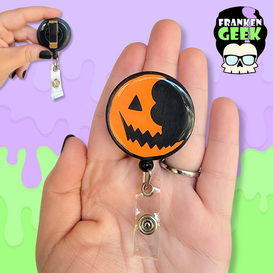 Samhain Trick r Treat Lollipop Retractable Horror Badge Reel