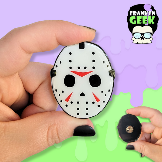 Jason Voorhees Mask Acrylic and Resin Pin