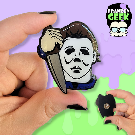 Michael Myers with Knife Acrylic and Resin Pin