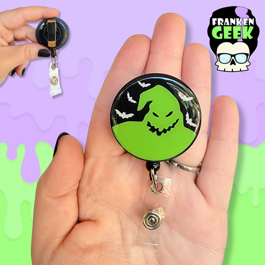 Oogie Boogie with Bats Retractable Halloween Badge Reel