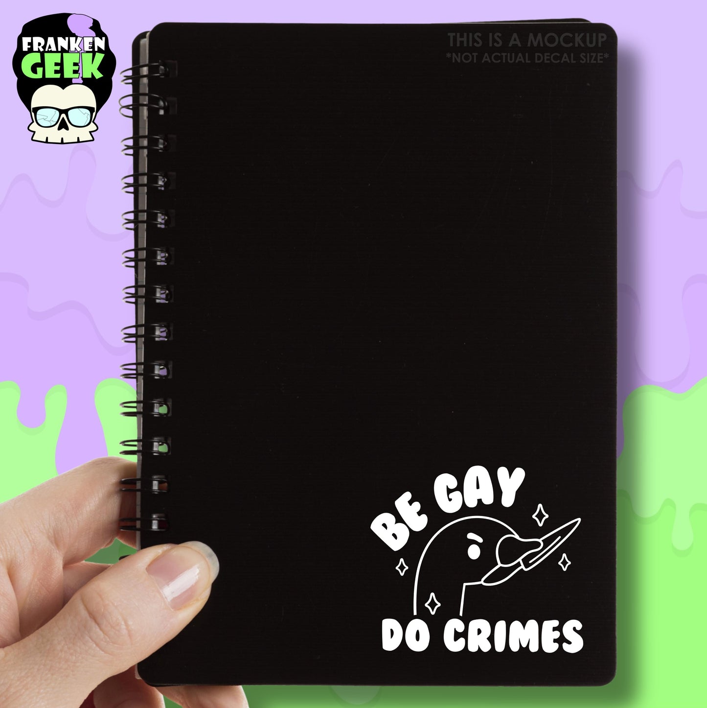 Be Gay Do Crimes Mini Vinyl Decal