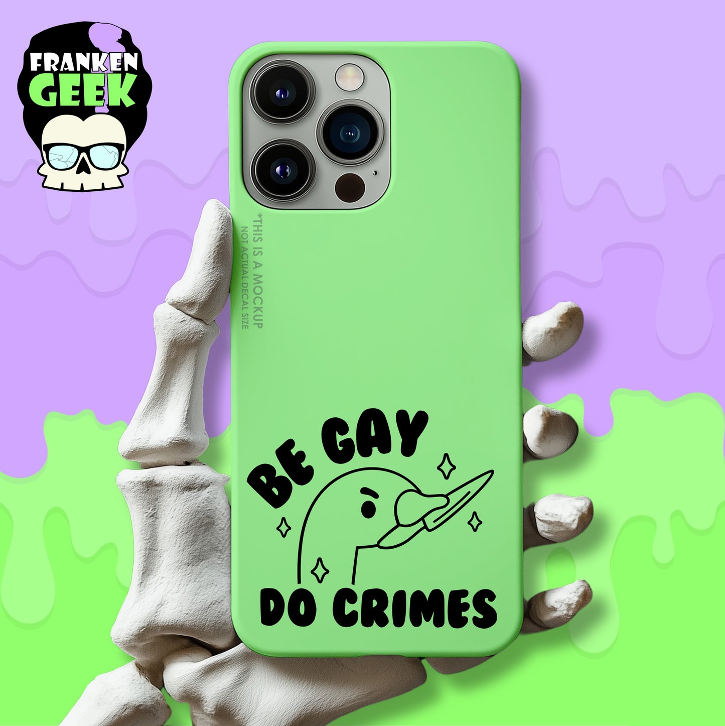 Be Gay Do Crimes Mini Vinyl Decal