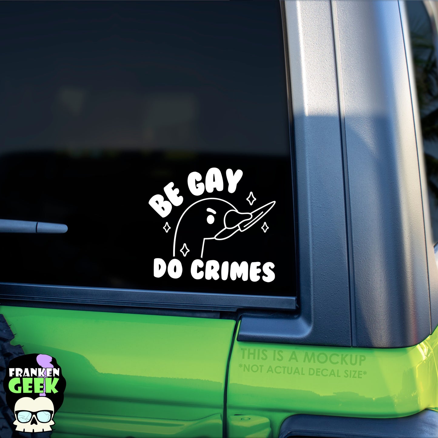 Be Gay Do Crimes Funny Vinyl Decal