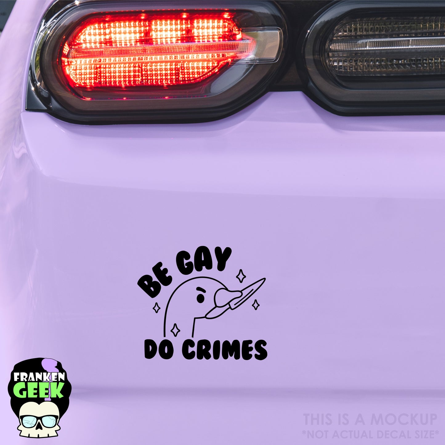 Be Gay Do Crimes Funny Vinyl Decal