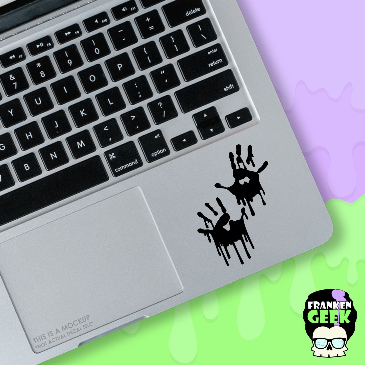 Drippy Handprints Mini Vinyl Decal