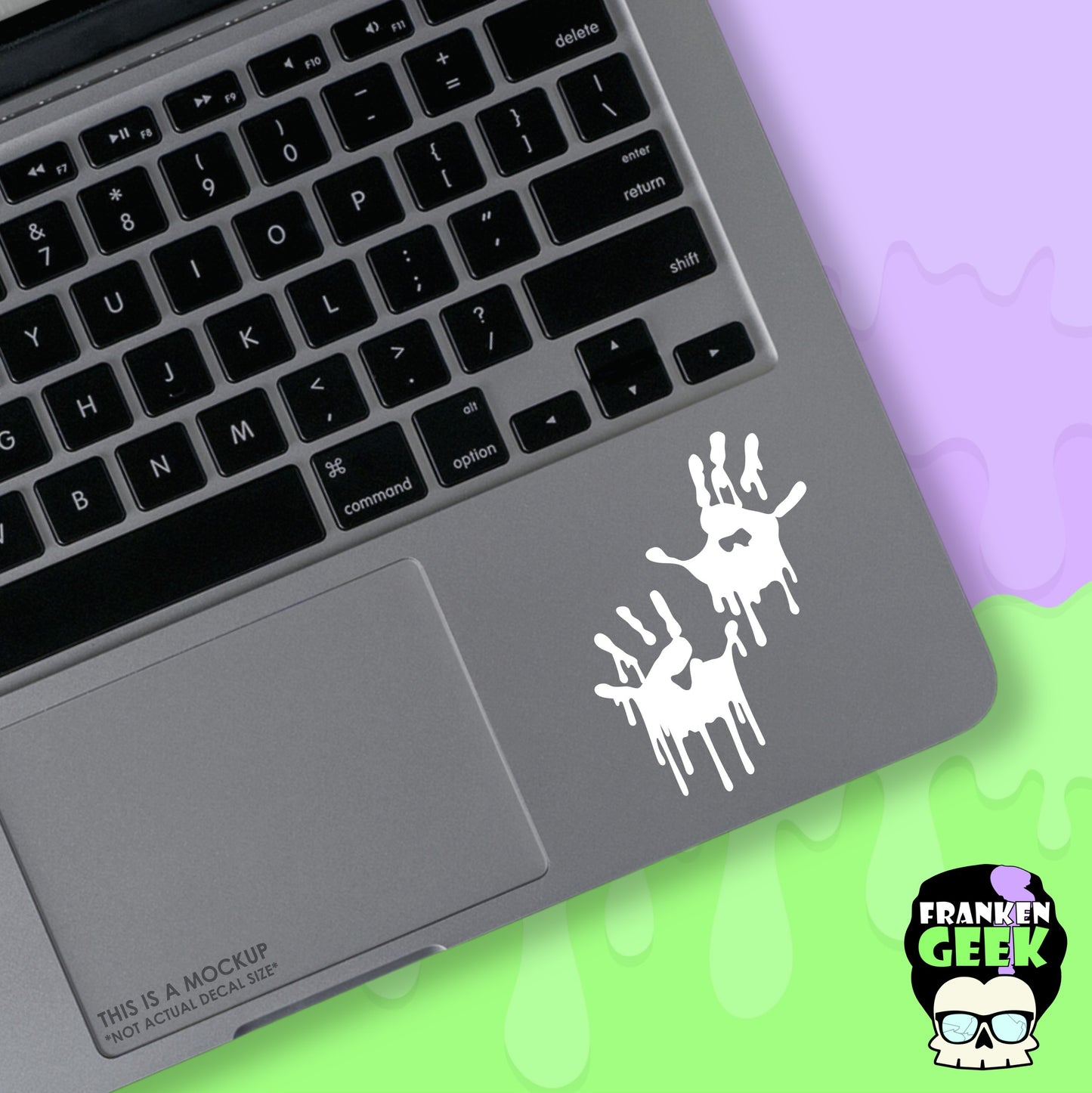 Drippy Handprints Mini Vinyl Decal