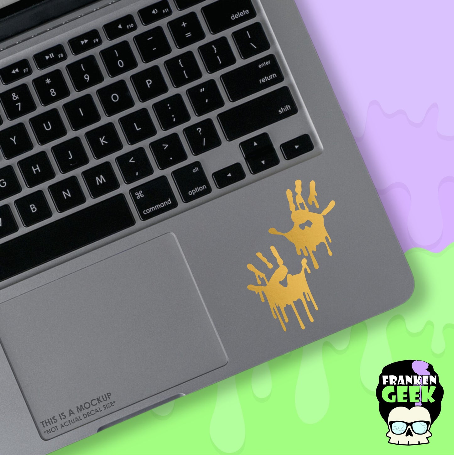 Drippy Handprints Mini Vinyl Decal