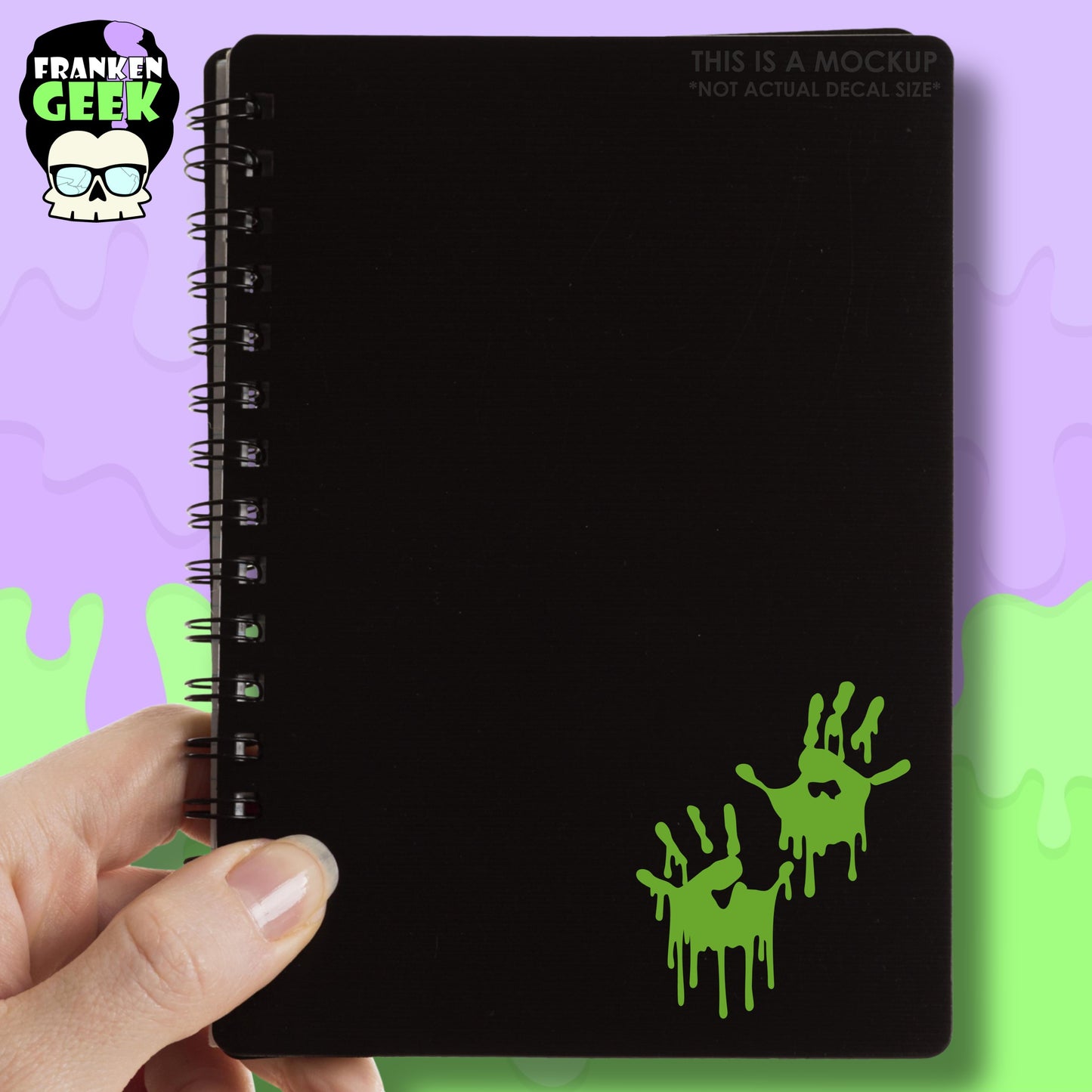 Drippy Handprints Mini Vinyl Decal