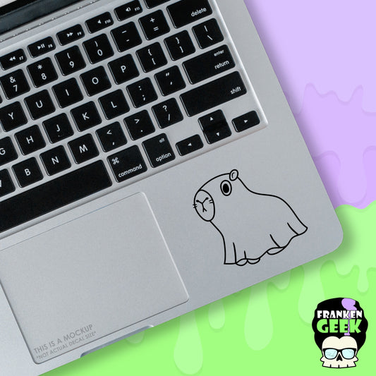 Capybara Sheet Ghost Mini Vinyl Animal Decal