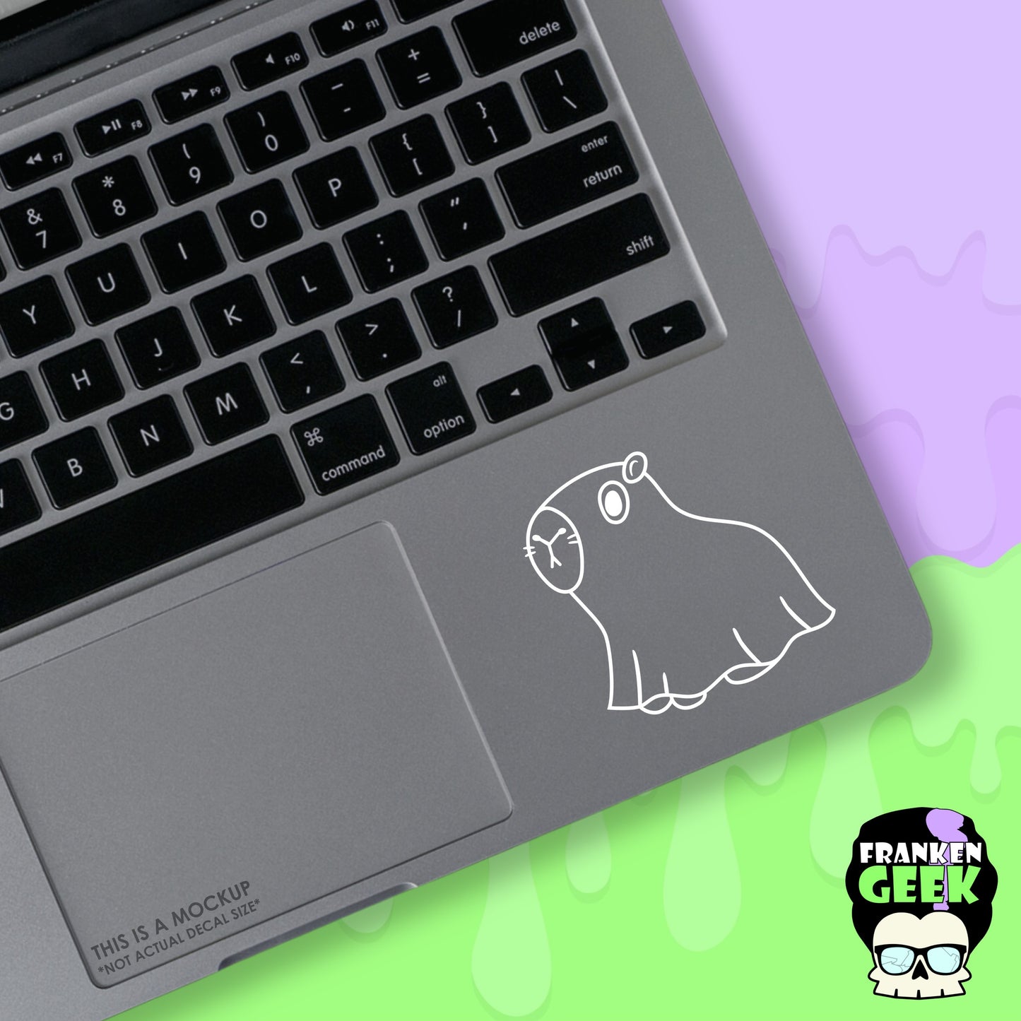 Capybara Sheet Ghost Mini Vinyl Animal Decal