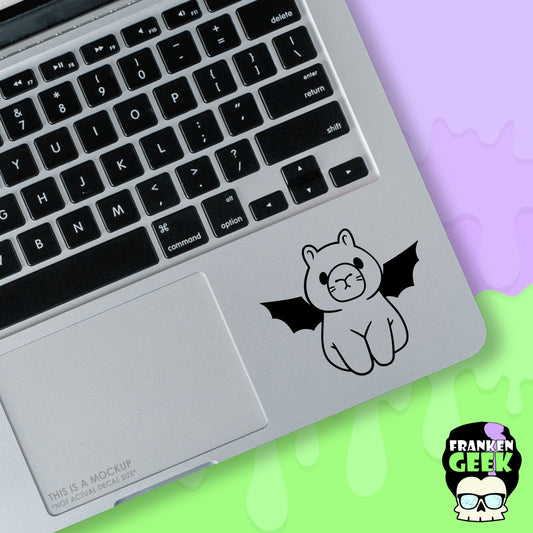 Batty Capybara Mini Vinyl Animal Decal