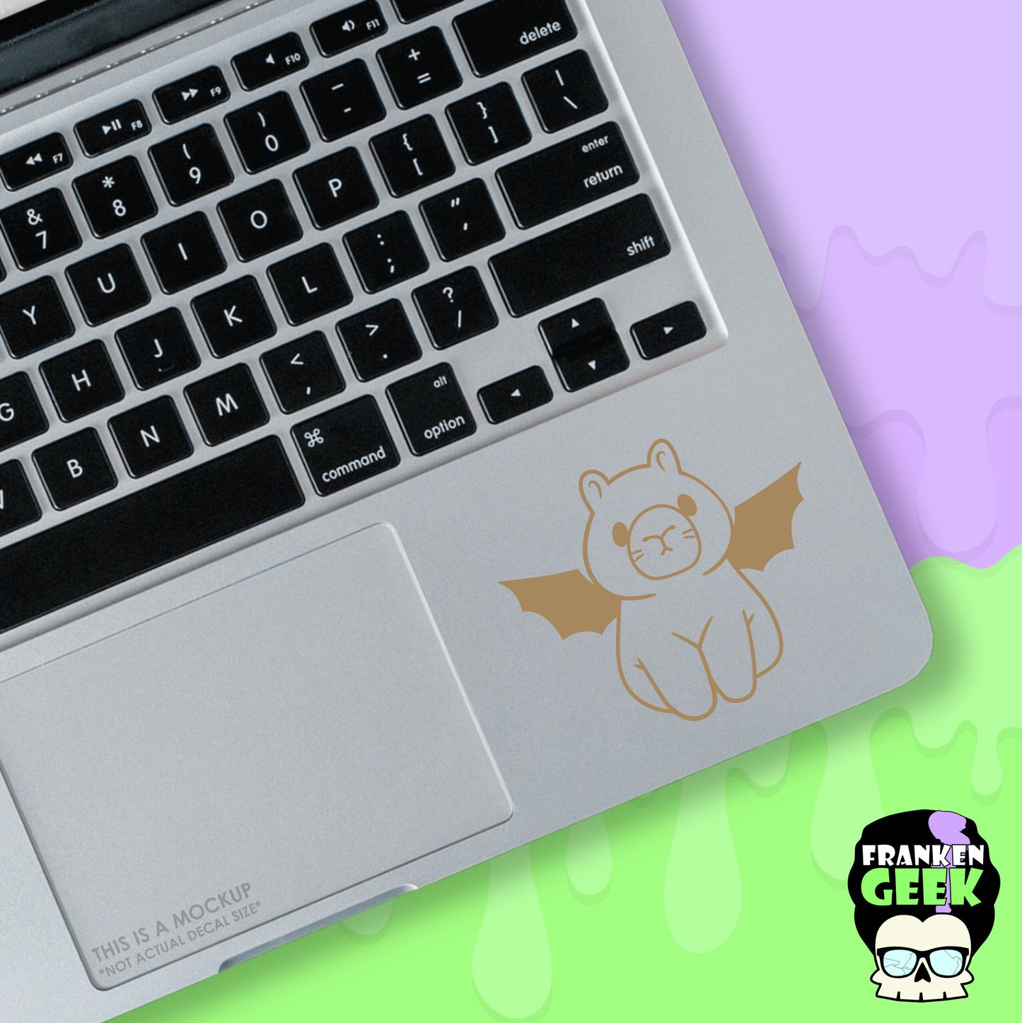 Batty Capybara Mini Vinyl Animal Decal