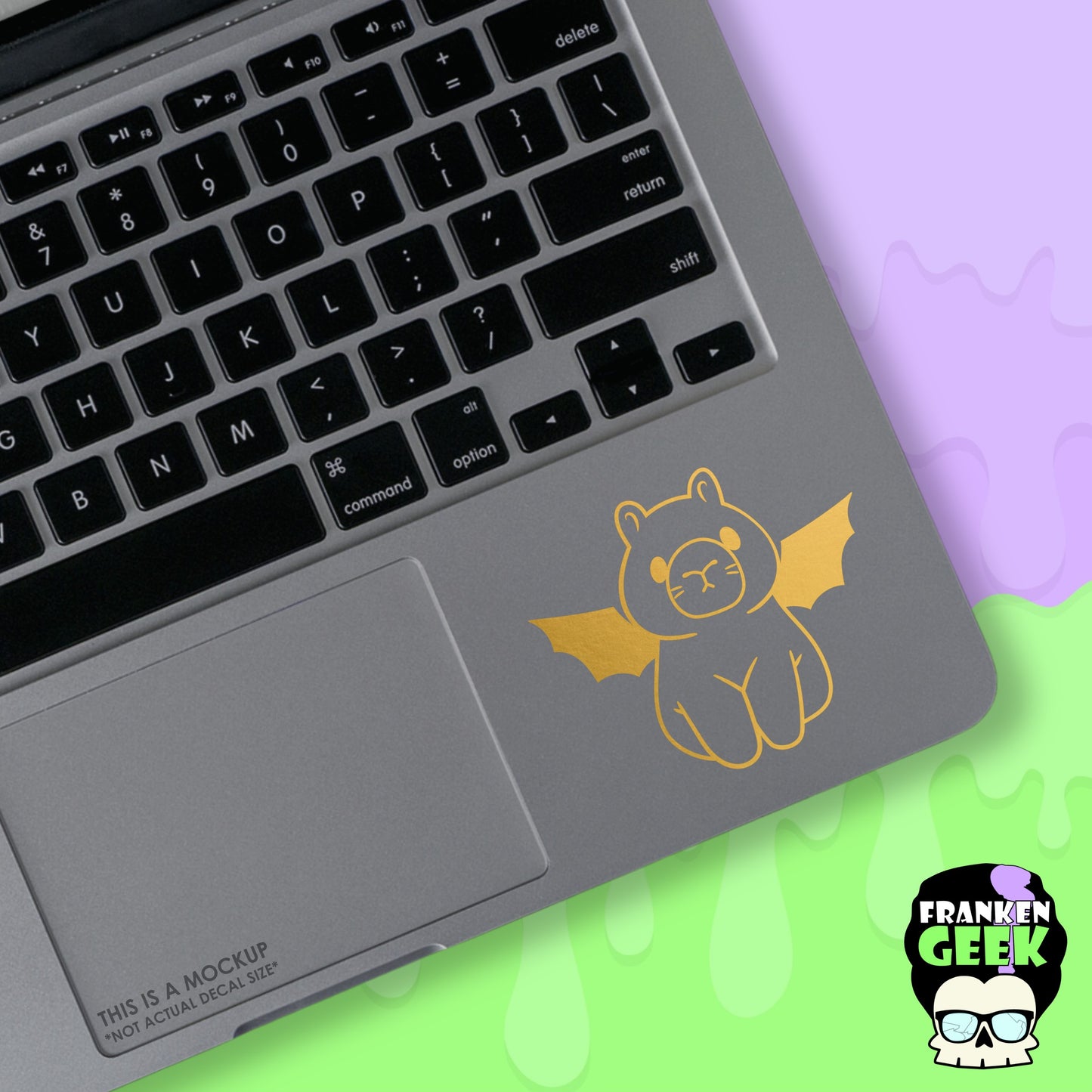 Batty Capybara Mini Vinyl Animal Decal