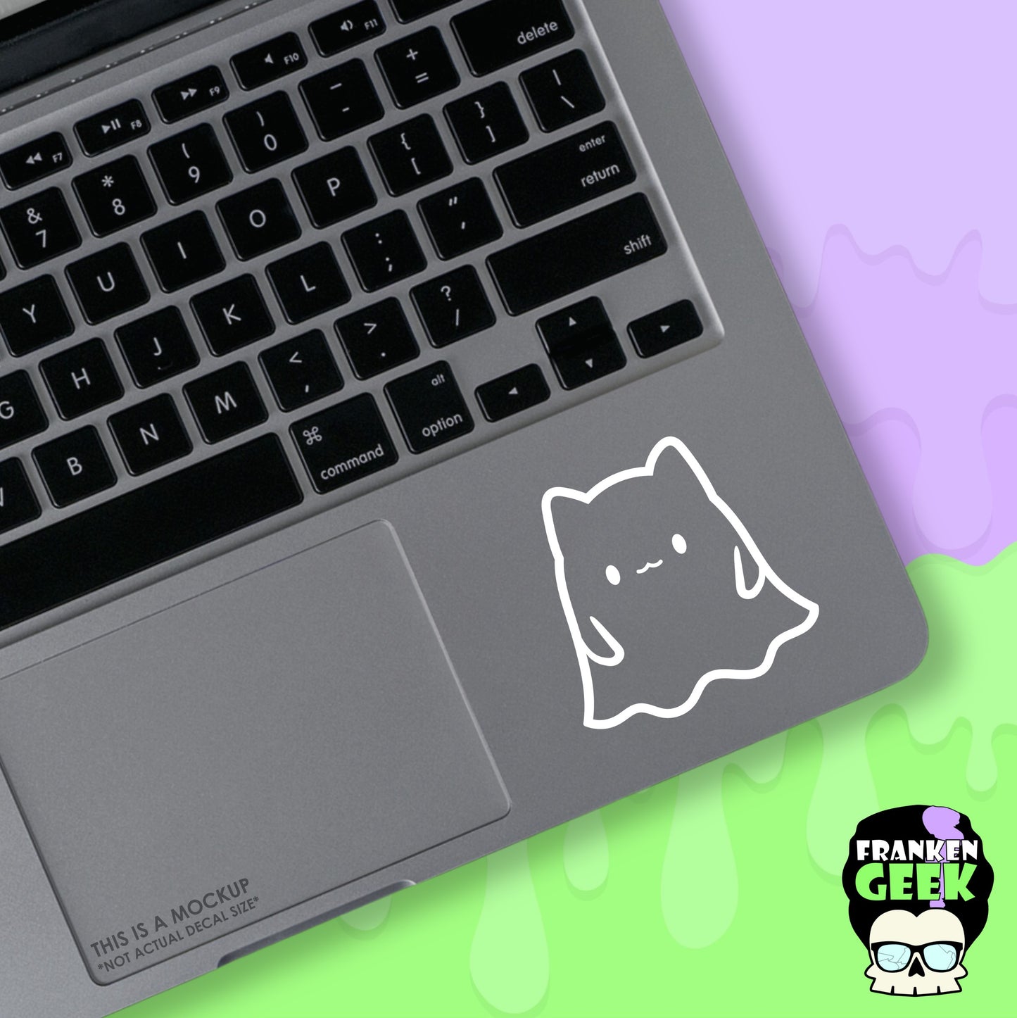 Sheet Ghost Cat Mini Vinyl Animal Decal