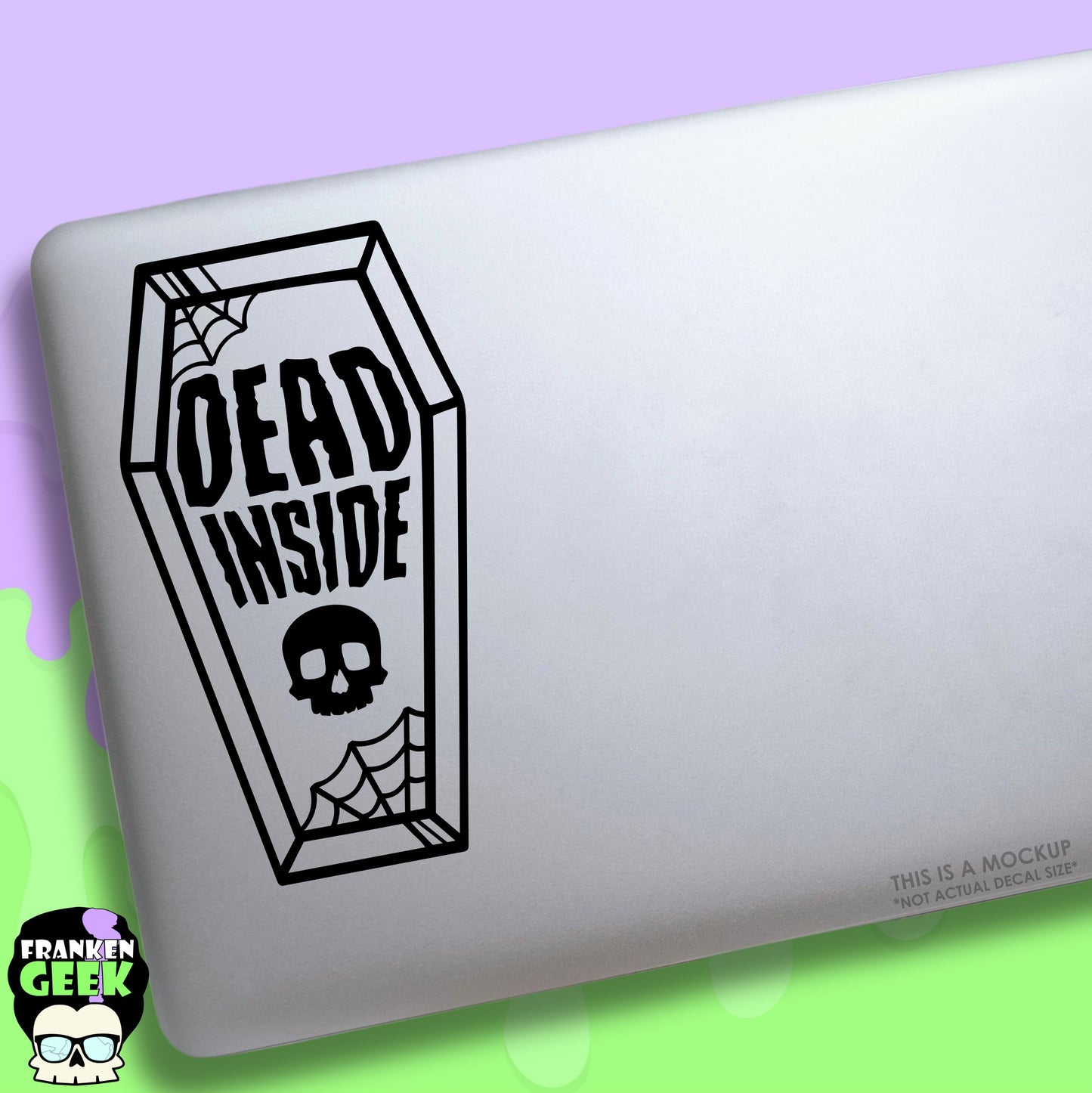 Dead Inside Coffin Vinyl Horror Decal