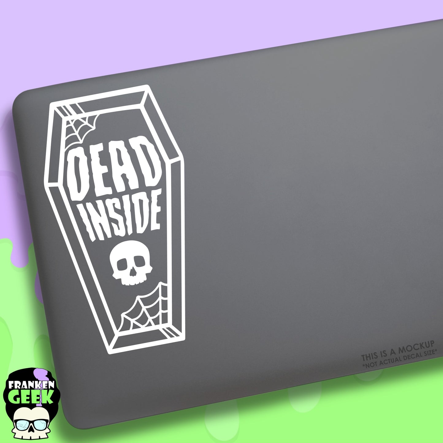 Dead Inside Coffin Vinyl Horror Decal