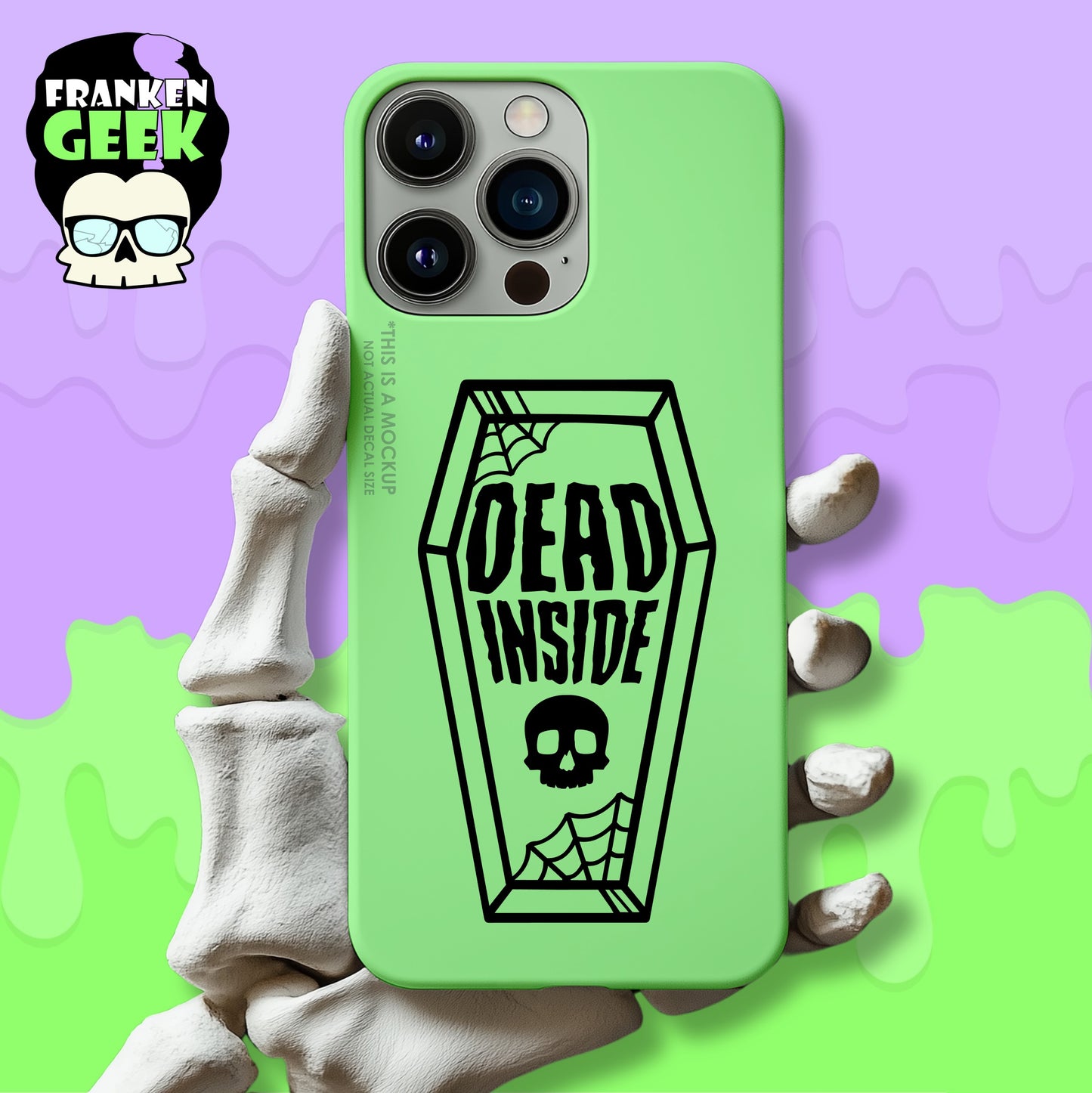 Dead Inside Coffin Vinyl Horror Decal