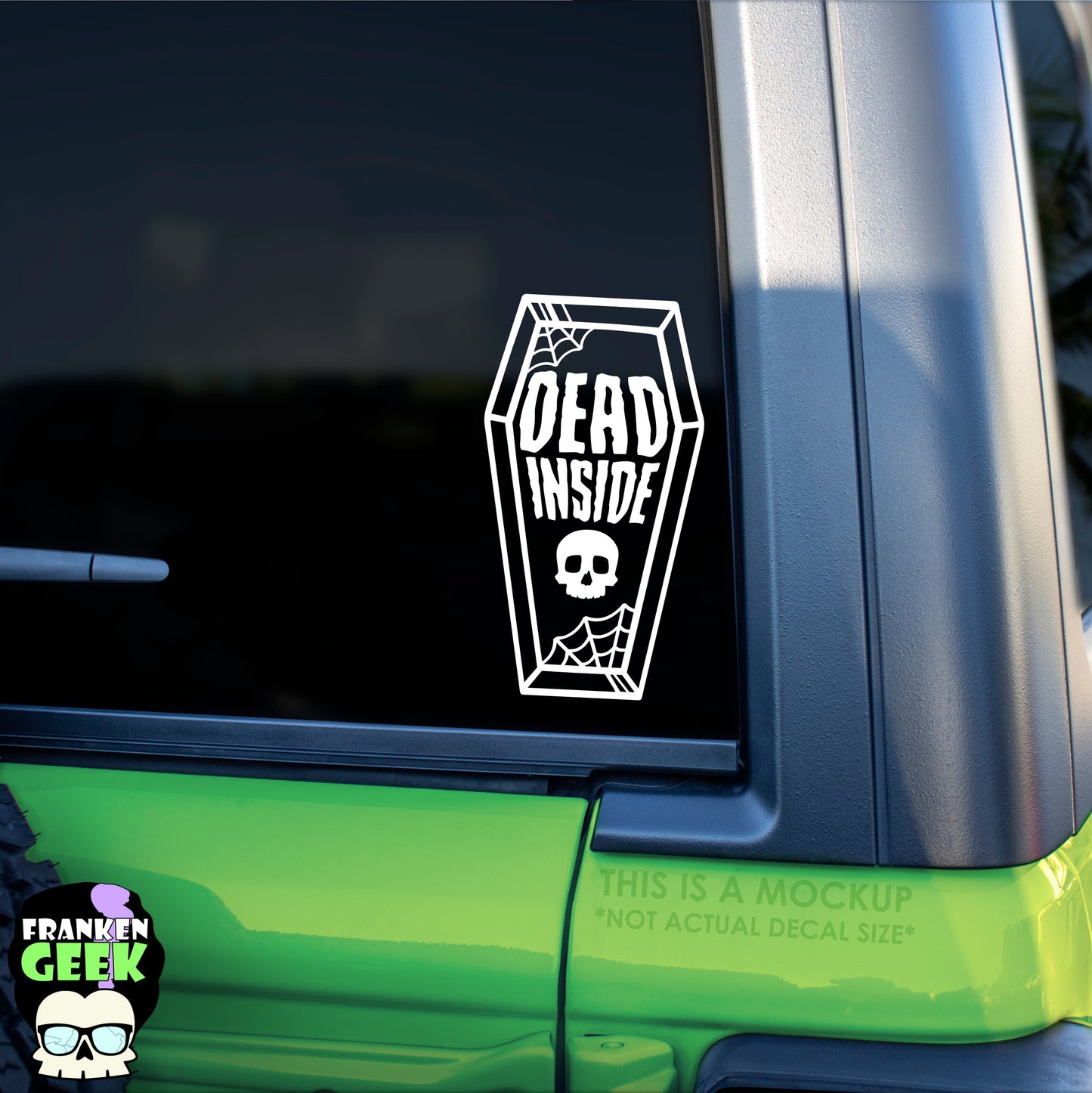 Dead Inside Coffin Vinyl Horror Decal