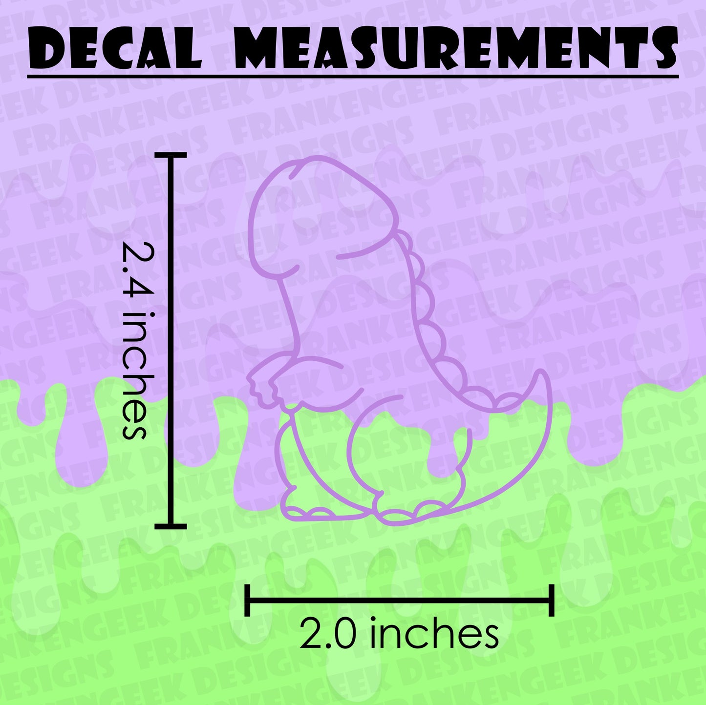 Dickasaurus Mini Vinyl Decal - 18+ Explicit Content