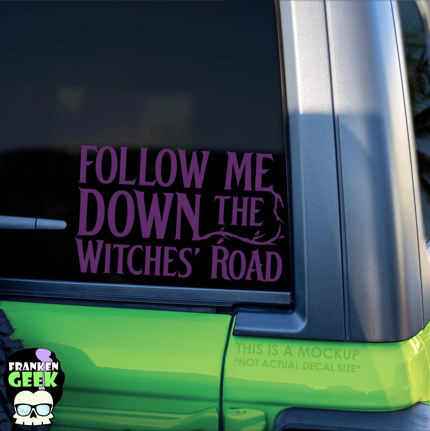 Follow Me Down the Witches' Road Vinyl Witchy Decal