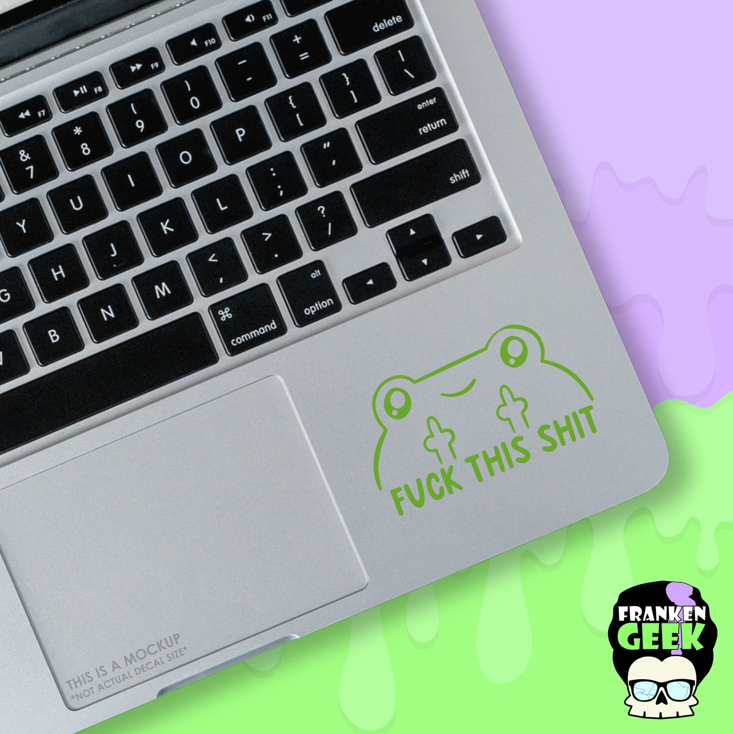 Fuck This Shit Froggy Mini Vinyl Animal Decal