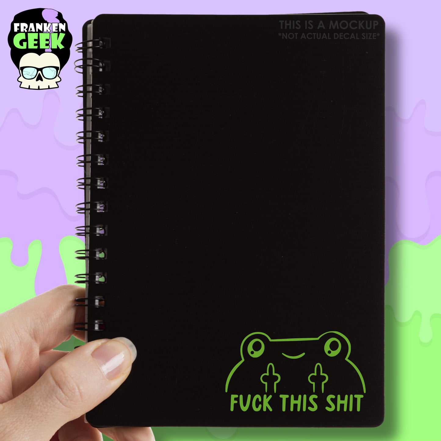 Fuck This Shit Froggy Mini Vinyl Animal Decal