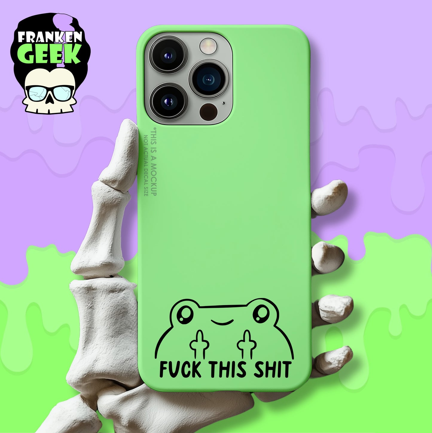 Fuck This Shit Froggy Mini Vinyl Animal Decal