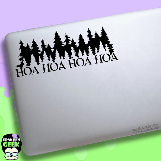 Hoa Hoa Hoa Hoa Forest Vinyl Twilight Decal