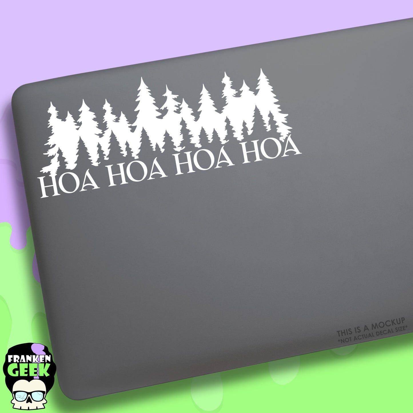 Hoa Hoa Hoa Hoa Forest Vinyl Twilight Decal