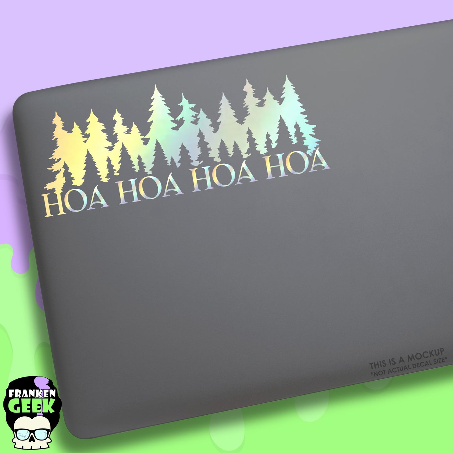 Hoa Hoa Hoa Hoa Forest Vinyl Twilight Decal