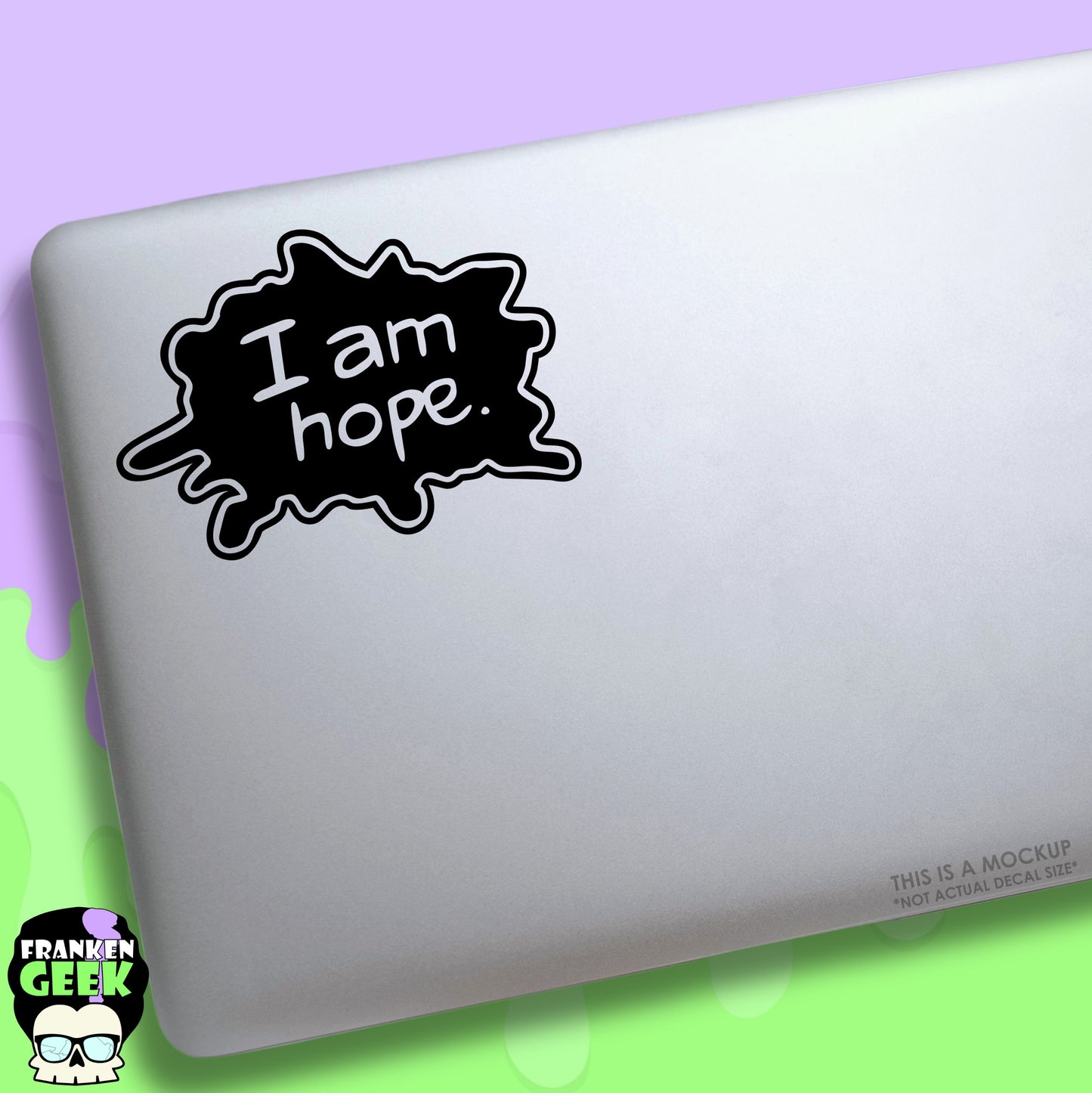 I am Hope Voice Bubble Vinyl Comic Book Decal