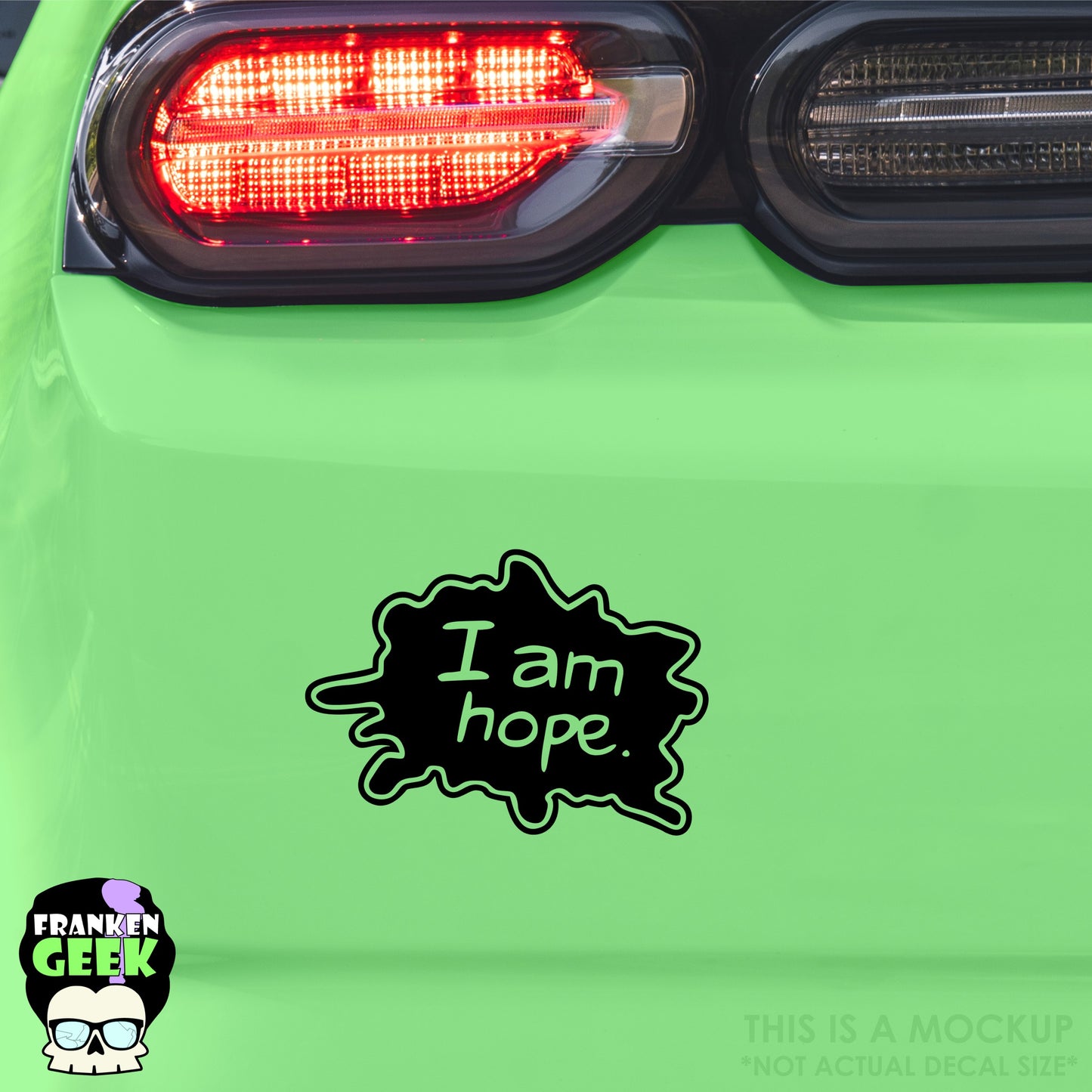 I am Hope Voice Bubble Vinyl Comic Book Decal