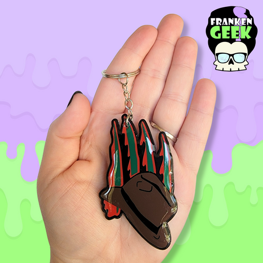 Nightmare Demon-Inspired Acrylic and Resin Horror Keychain Bag Charm