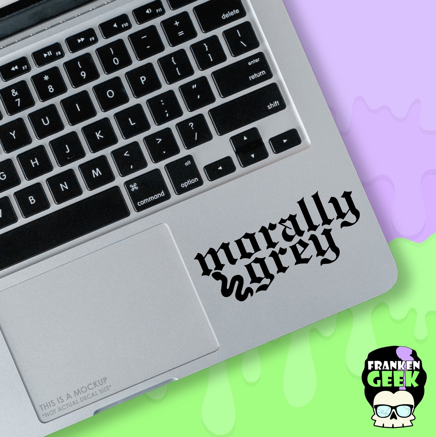 Morally Grey Mini Vinyl Bookish Decal