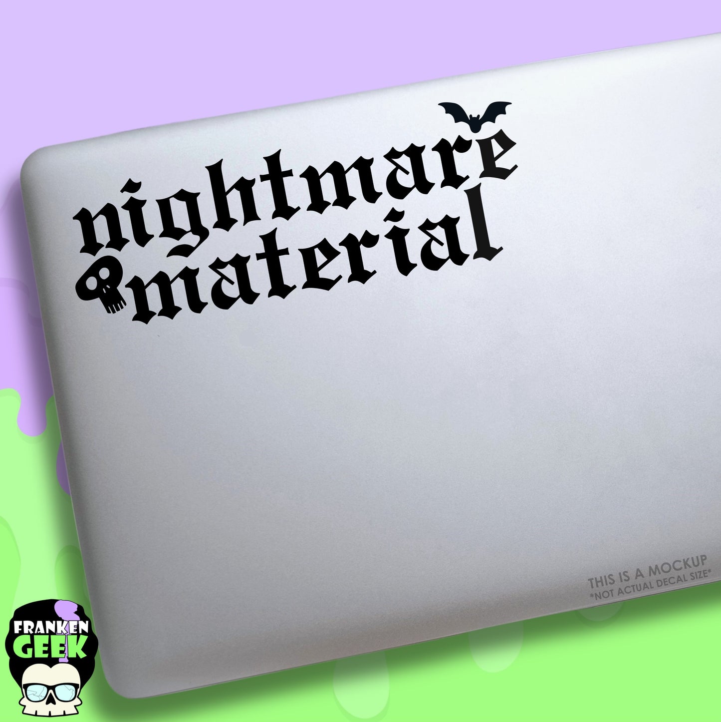 Nightmare Material Vinyl Horror Decal