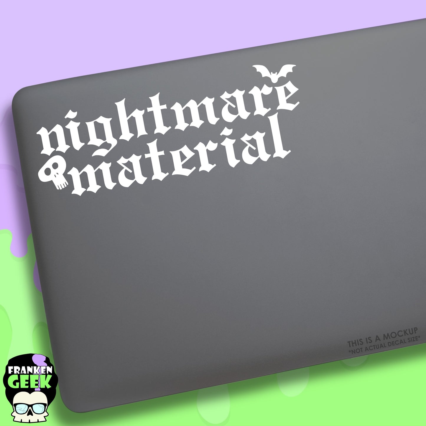 Nightmare Material Vinyl Horror Decal