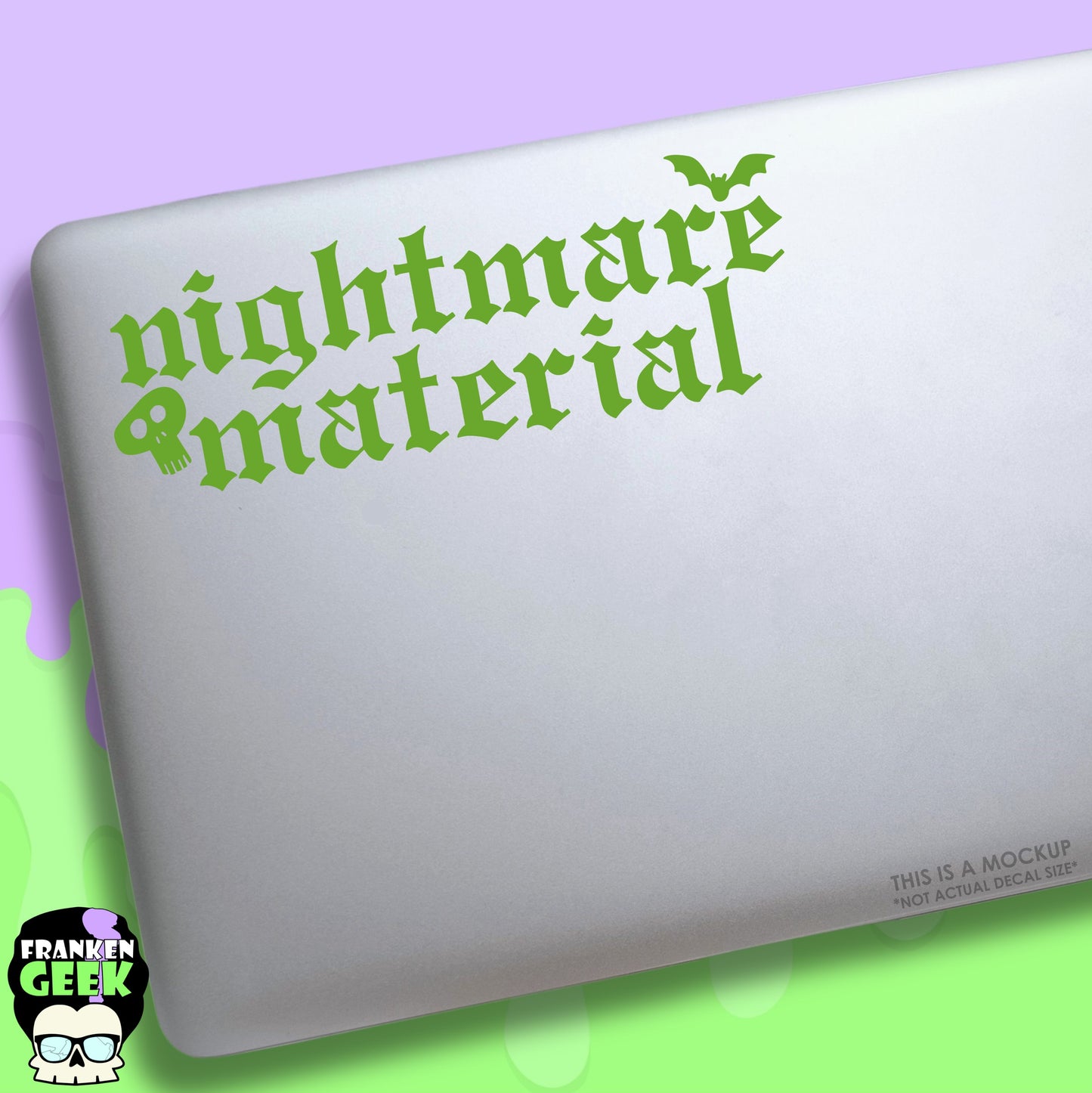 Nightmare Material Vinyl Horror Decal