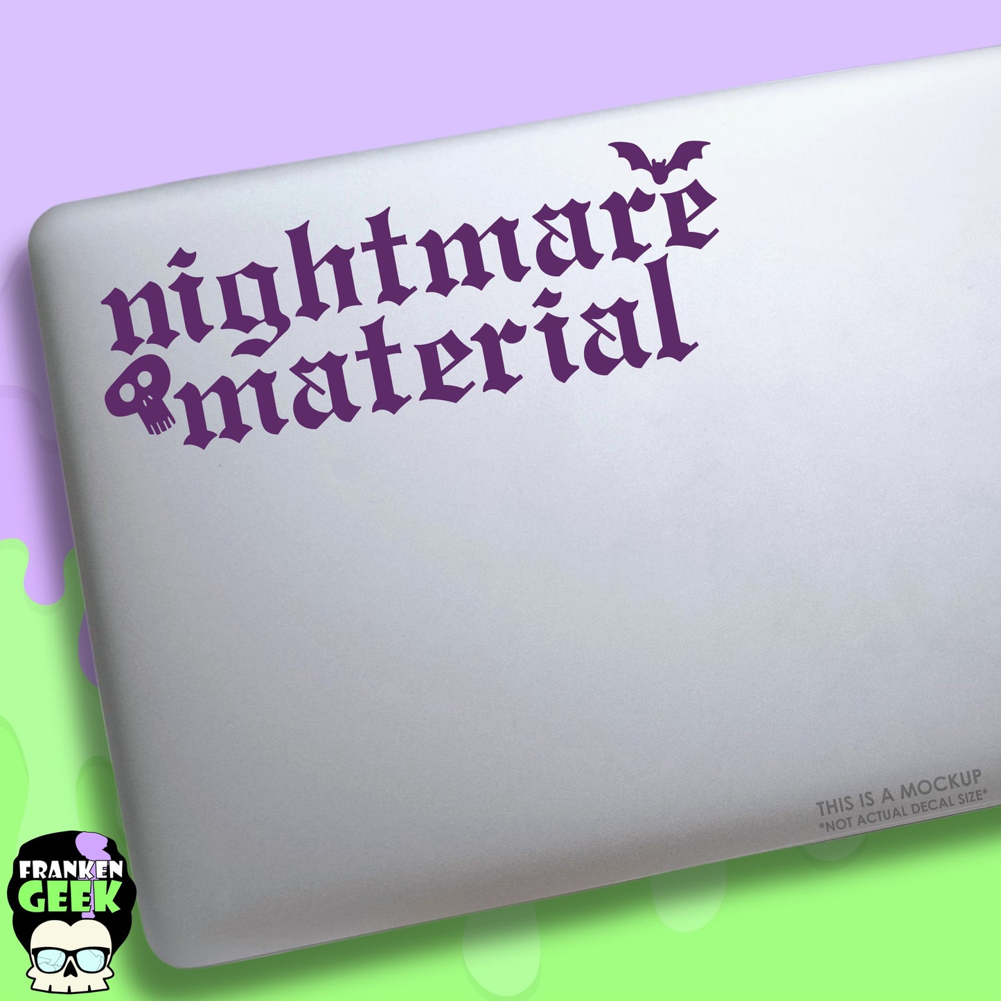 Nightmare Material Vinyl Horror Decal