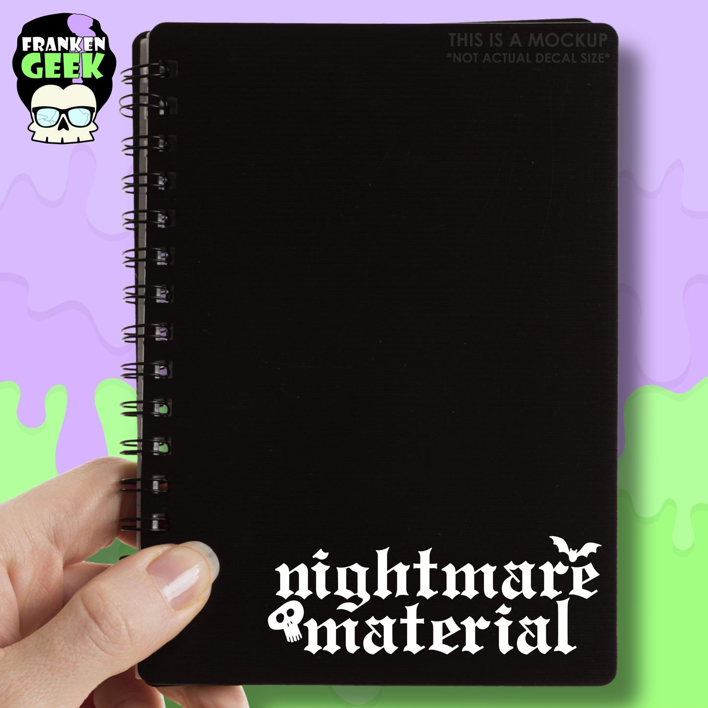 Nightmare Material Vinyl Horror Decal