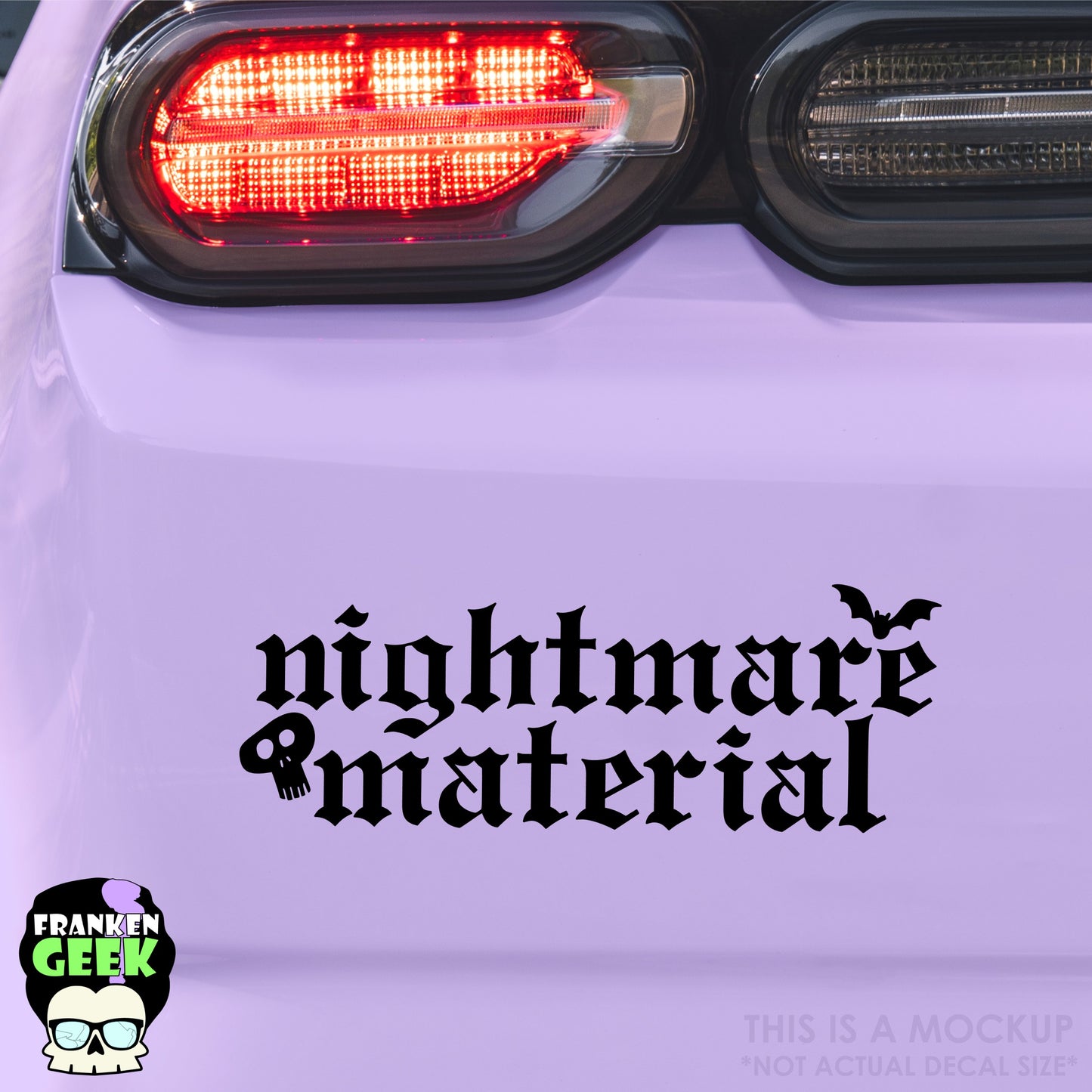 Nightmare Material Vinyl Horror Decal