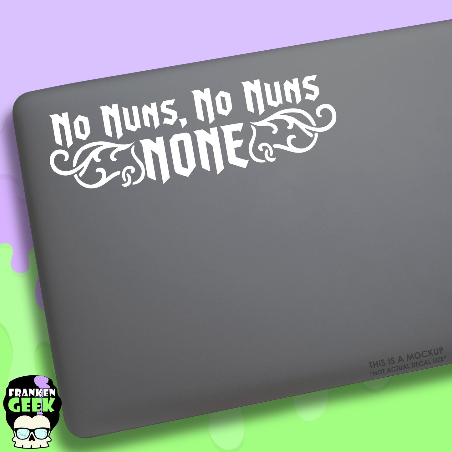 WWDITS “No Nuns” Vinyl Horror Decal