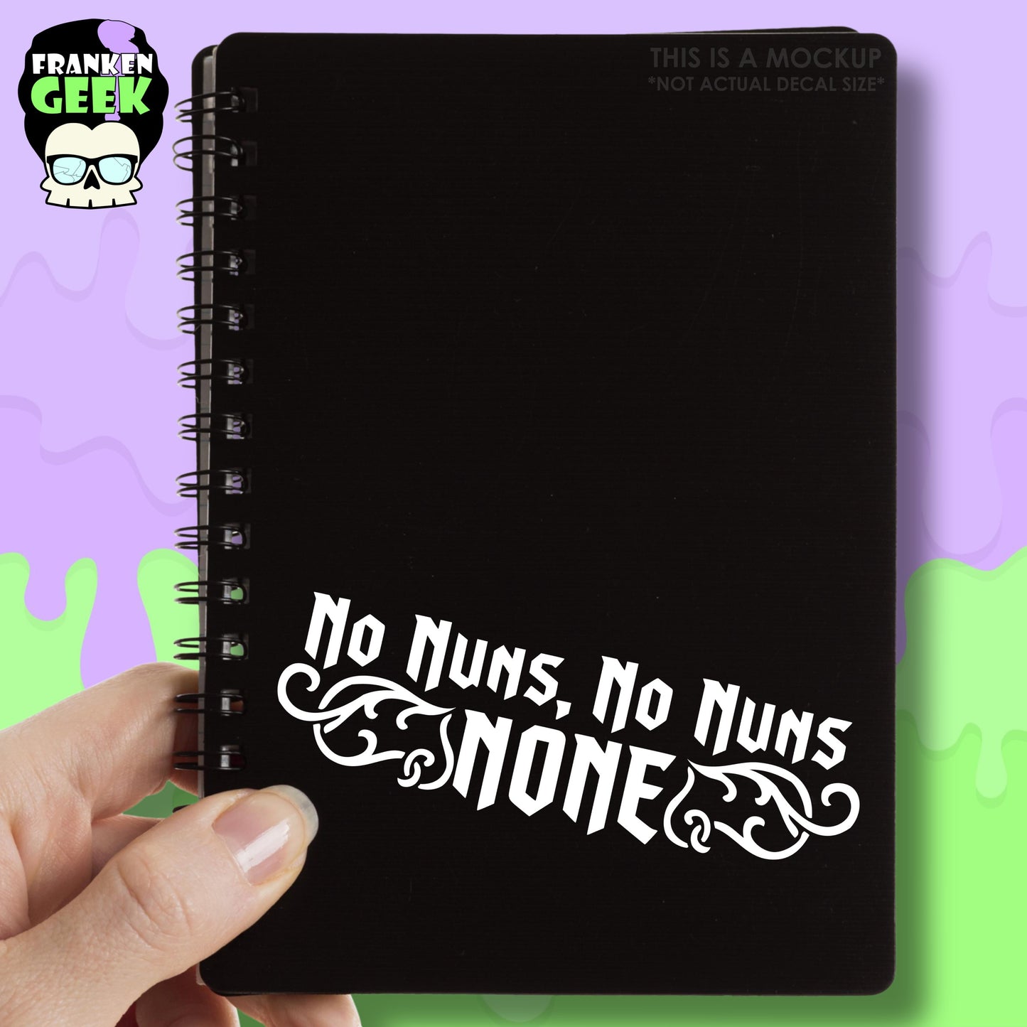 WWDITS “No Nuns” Vinyl Horror Decal