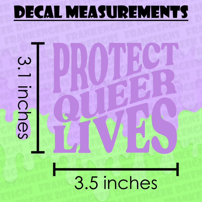 Protect Queer Lives Vinyl Pride Decal