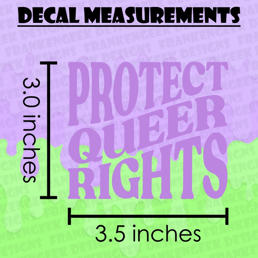 Protect Queer Rights Vinyl Pride Decal