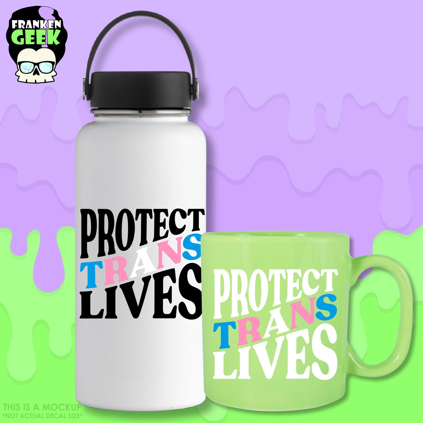 Protect Trans Lives Vinyl Pride Decal