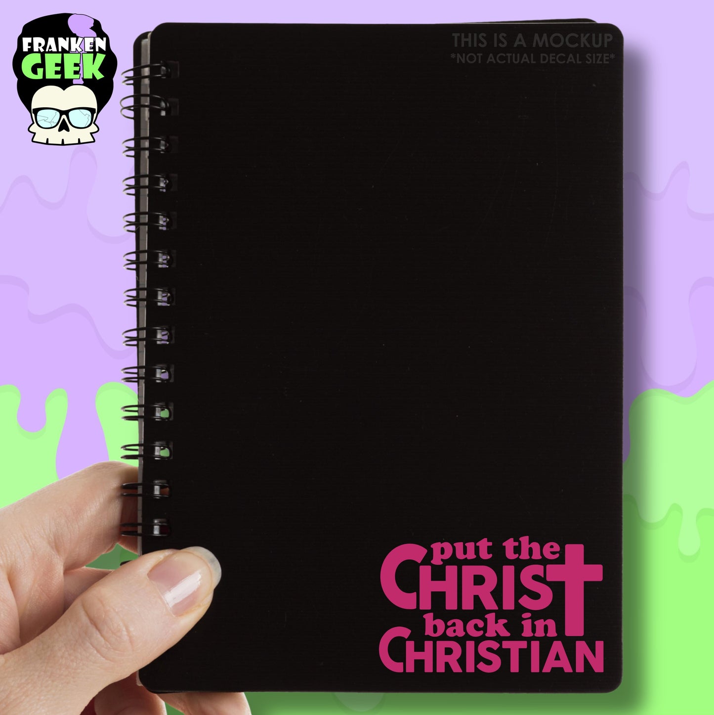 Put the Christ Back in Christian Vinyl Mini Decal