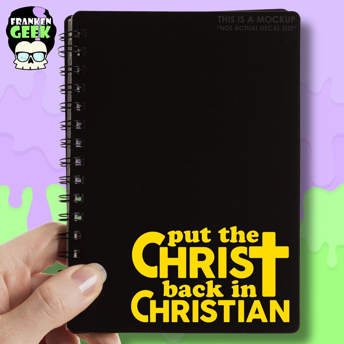 Put the Christ Back in Christian Vinyl Decal