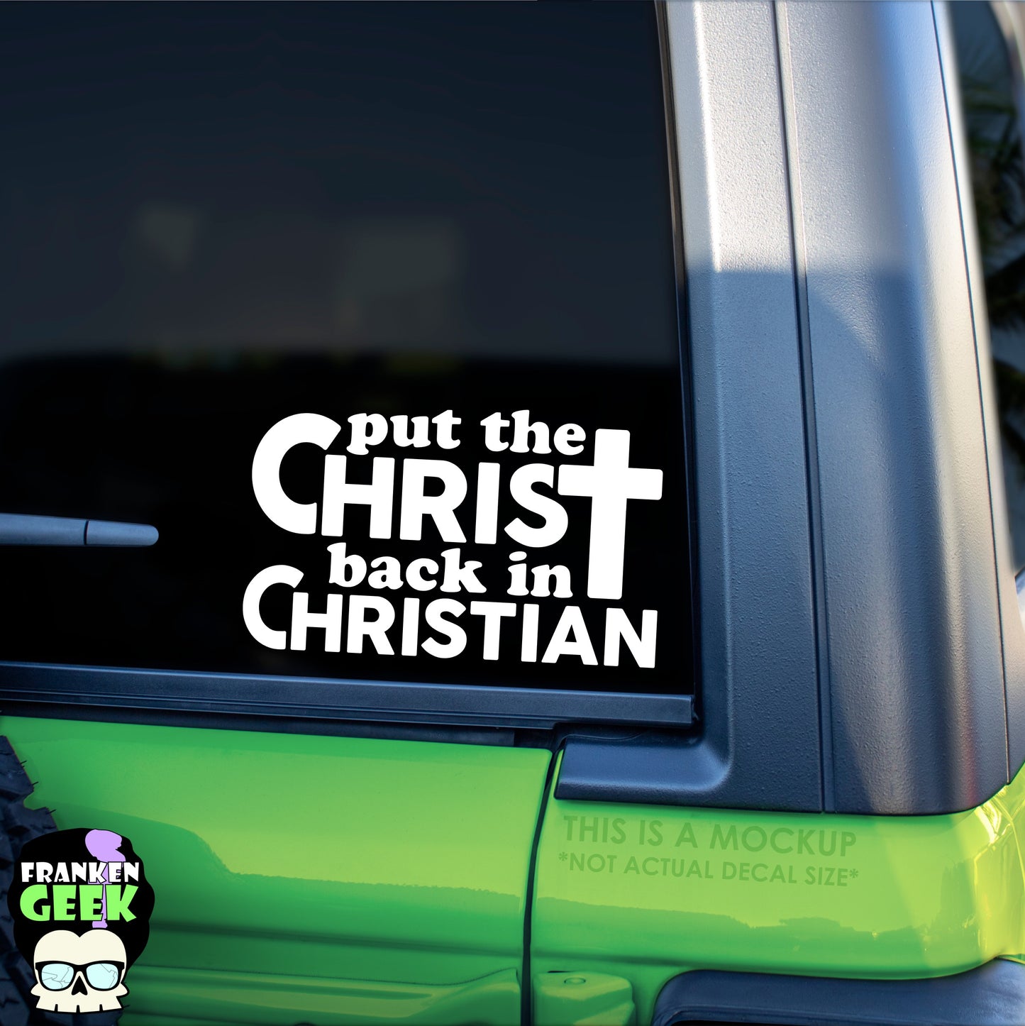 Put the Christ Back in Christian Vinyl Decal