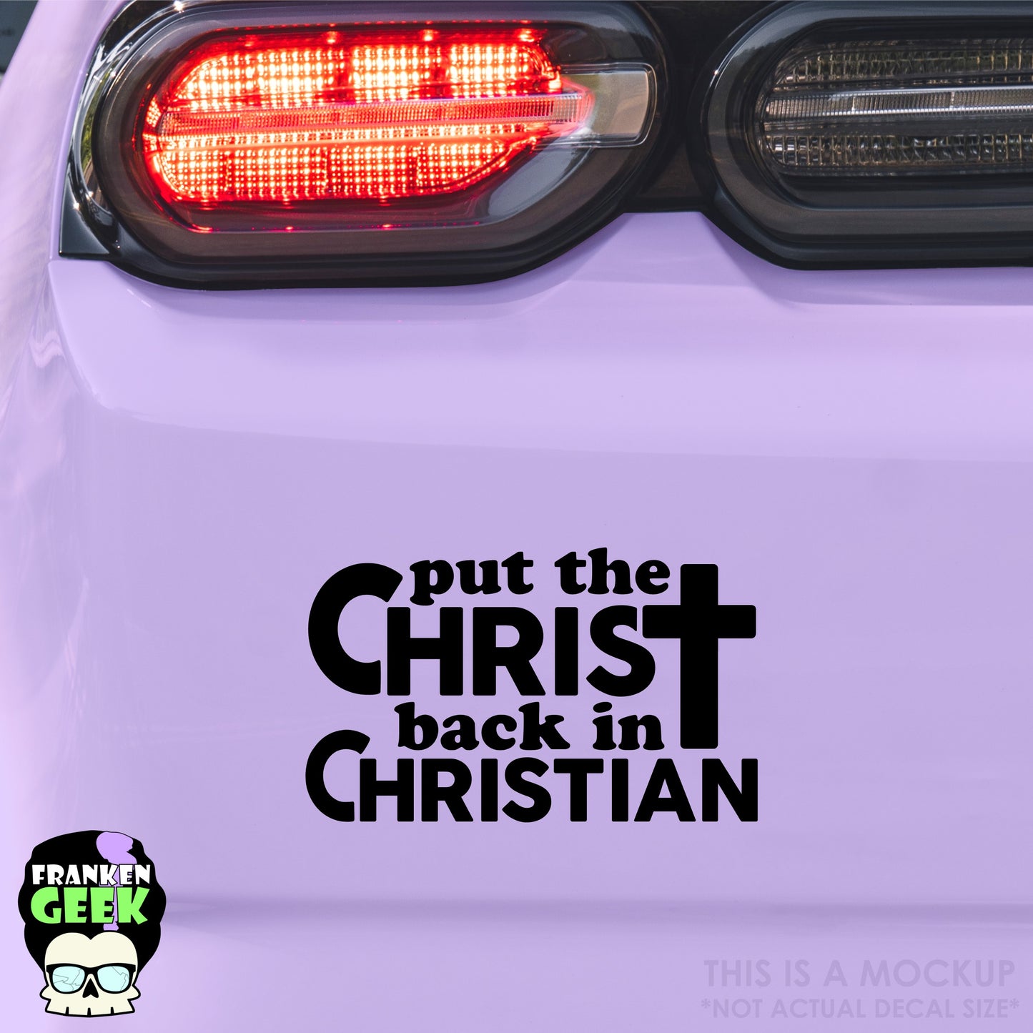 Put the Christ Back in Christian Vinyl Decal